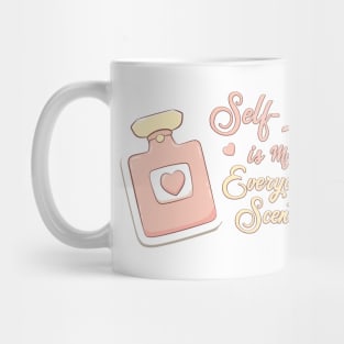 Self-Love is My Everyday Scent Perfume and Pink Roses Mug